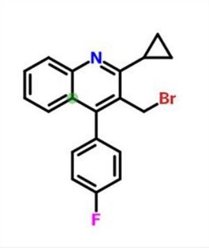 3- (bróm-metil) -2-ciklopropil-4- (4'-fluor-fenil) -kinolin CAS-szám: 154057-56-4