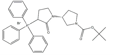CAS:376653-42-8 Foszfónium, [(3'R)-1'-[(1,1-dimetil-etoxi)karbonil]-2-oxo[1,3'-bipirrolidin]-3-il]trifenil-, bromid